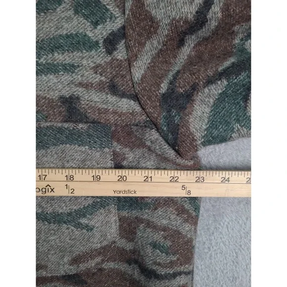 VTG King of the Mountain Wool Camo Hunting Shacket Mens Lg Damanged - Picture 5 of 16